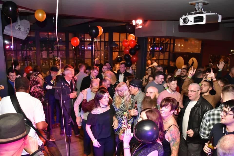 A busy live music night at The Charles Bradlaugh