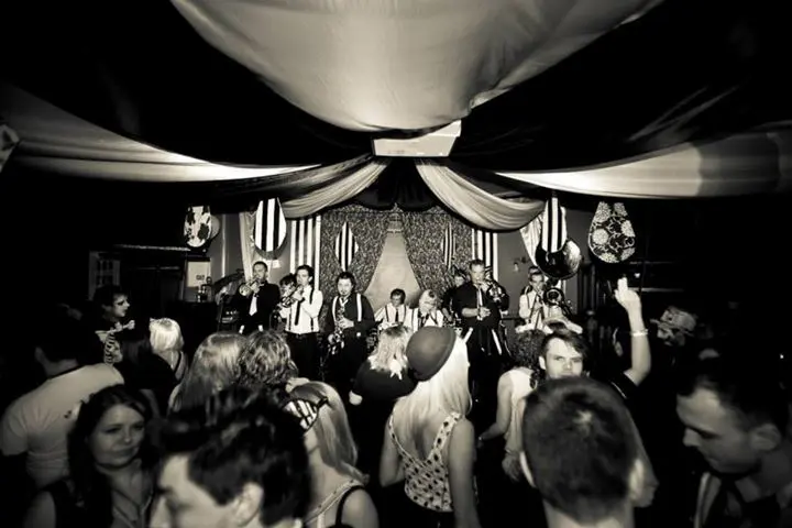 A band and crowd at The Charles Bradlaugh