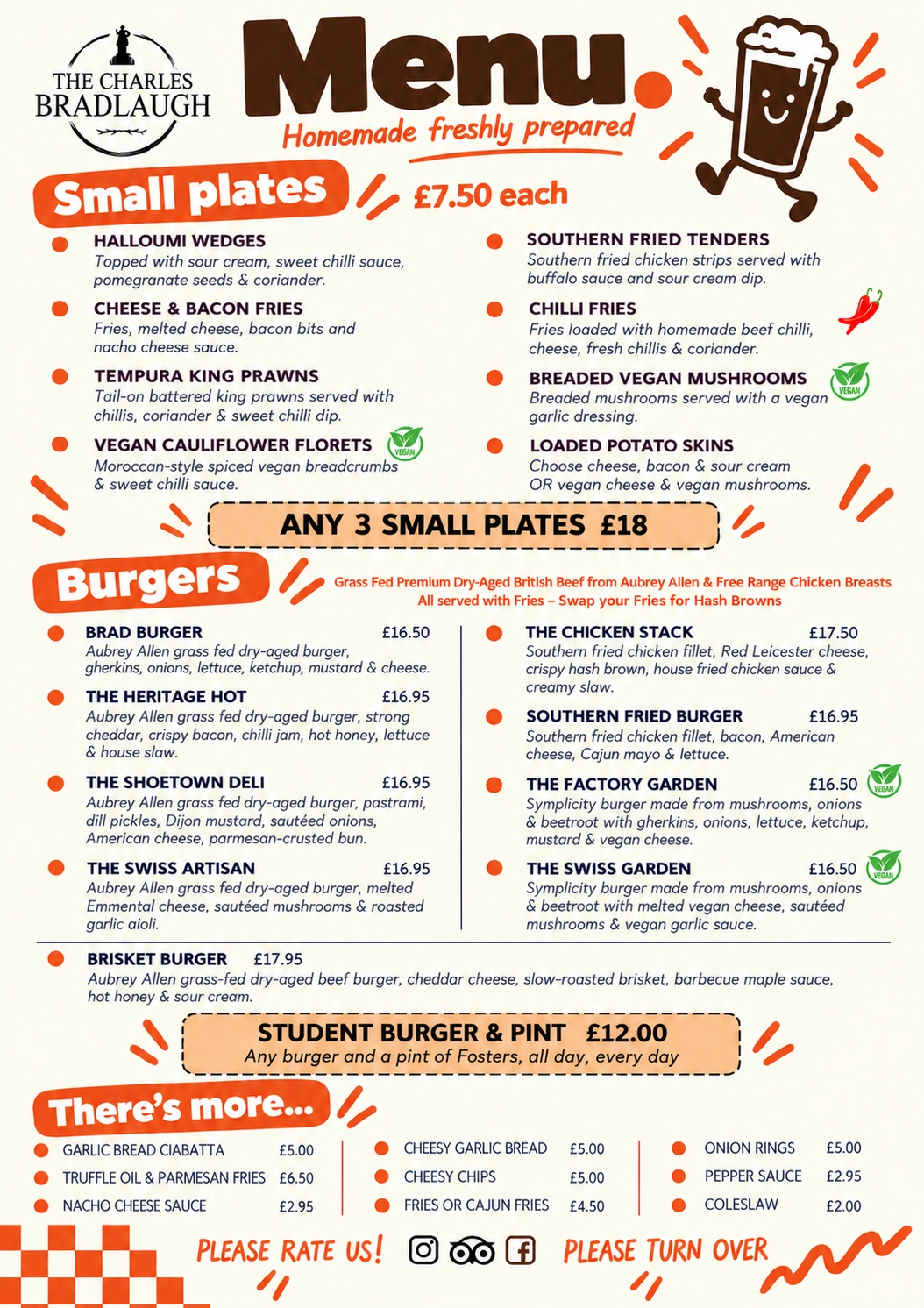 The Charles Bradlaugh everyday menu, page 1