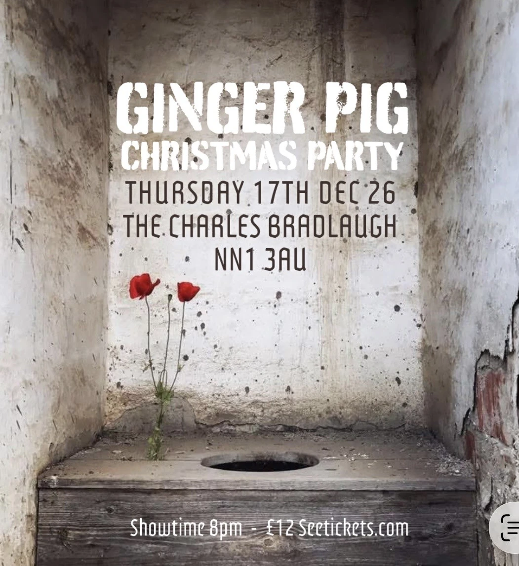 Supplied Ginger Pig Christmas Party poster for 17th December 2026